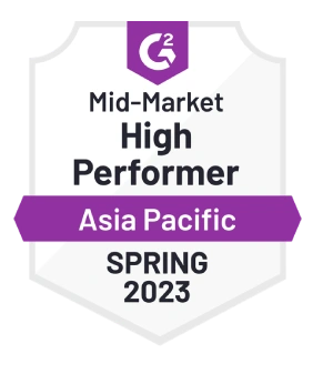 G2 High Performer Mid Market Asia Pacific Spring 2023