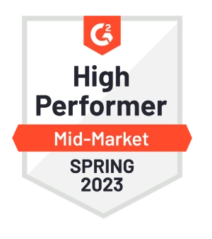 G2 High Performer Mid Market Spring 2023